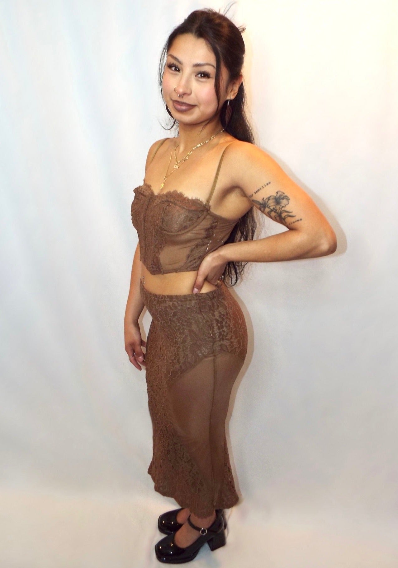 Brown Poise Mesh Set