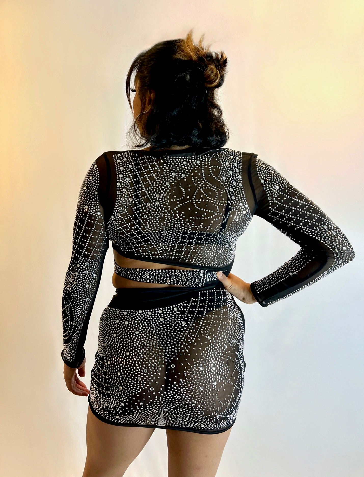 Sexy Diamond Cutout Dress